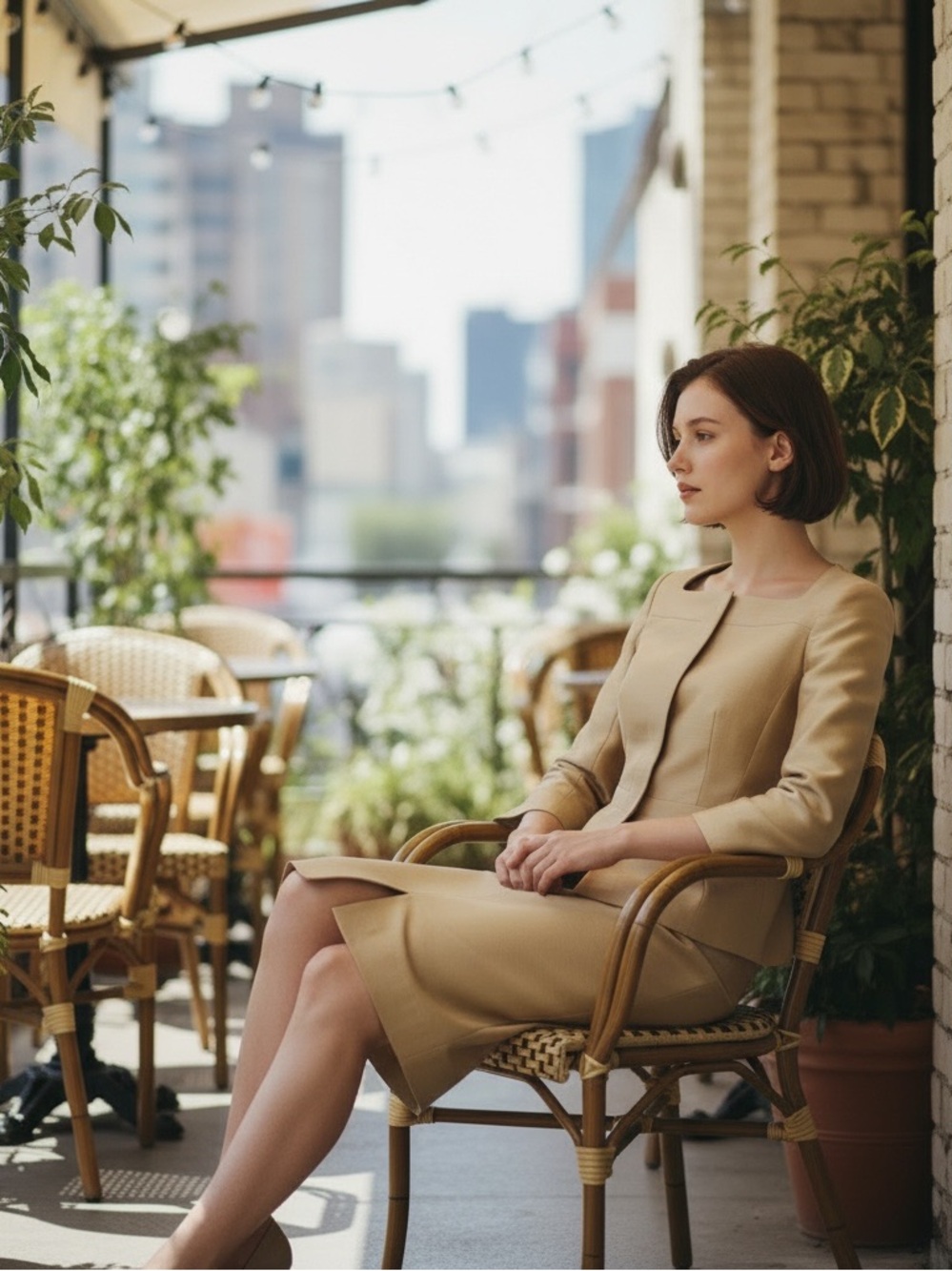 L.K. Bennet Suit 3Pc Dress Silk Set Elegant London International Luxury Fashion - Picture 3 of 16
